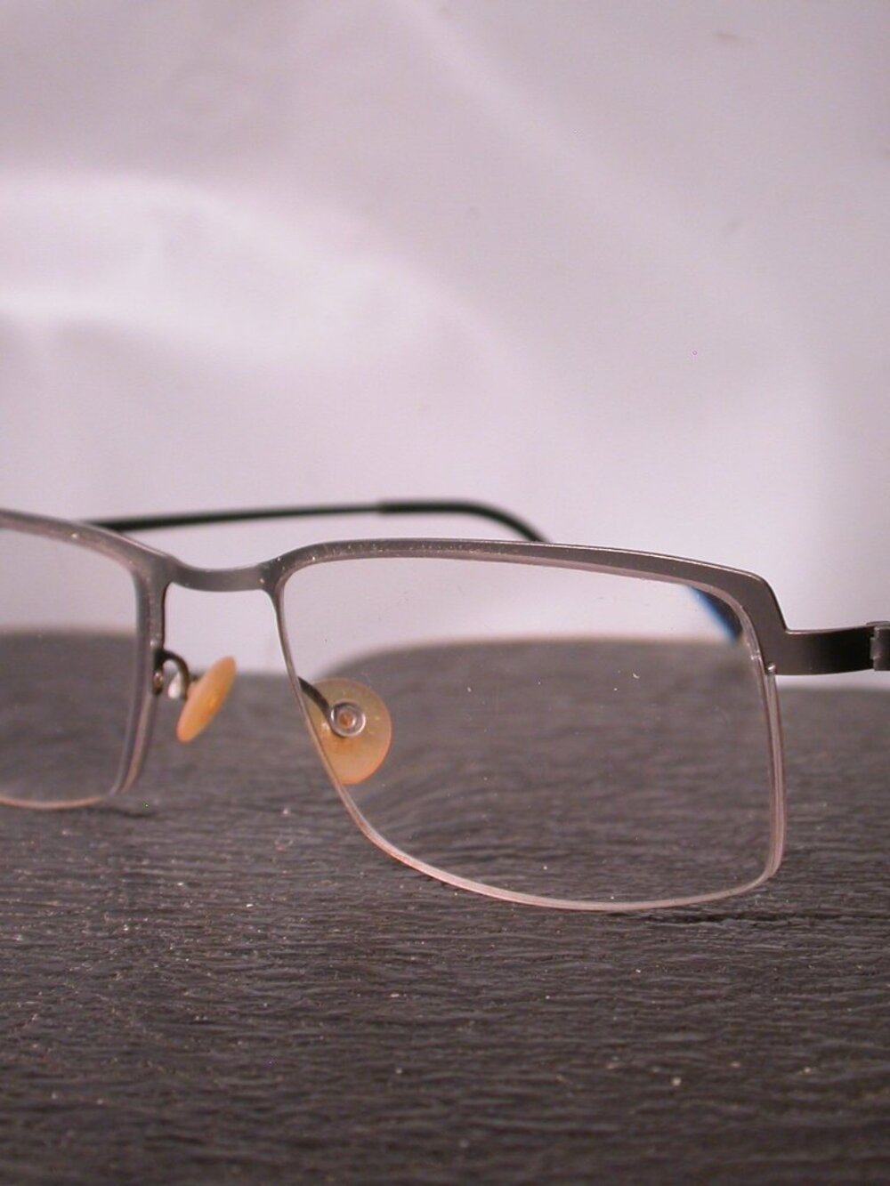 Lindberg Dark Silver Strip Titanium Modern Eyeglasses Frames Made in Denmark